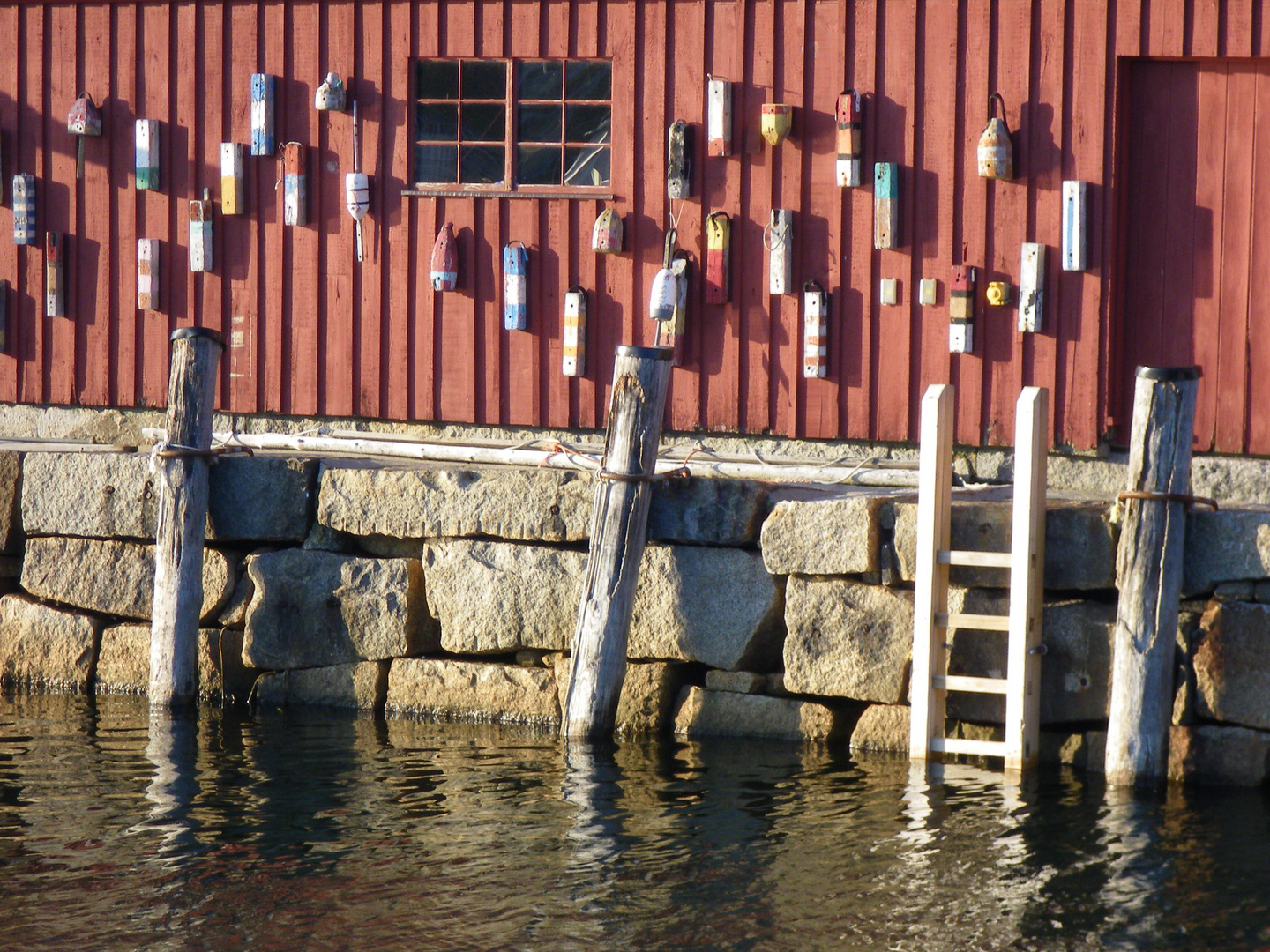 old red fishing shack in Rockport Massachusetts