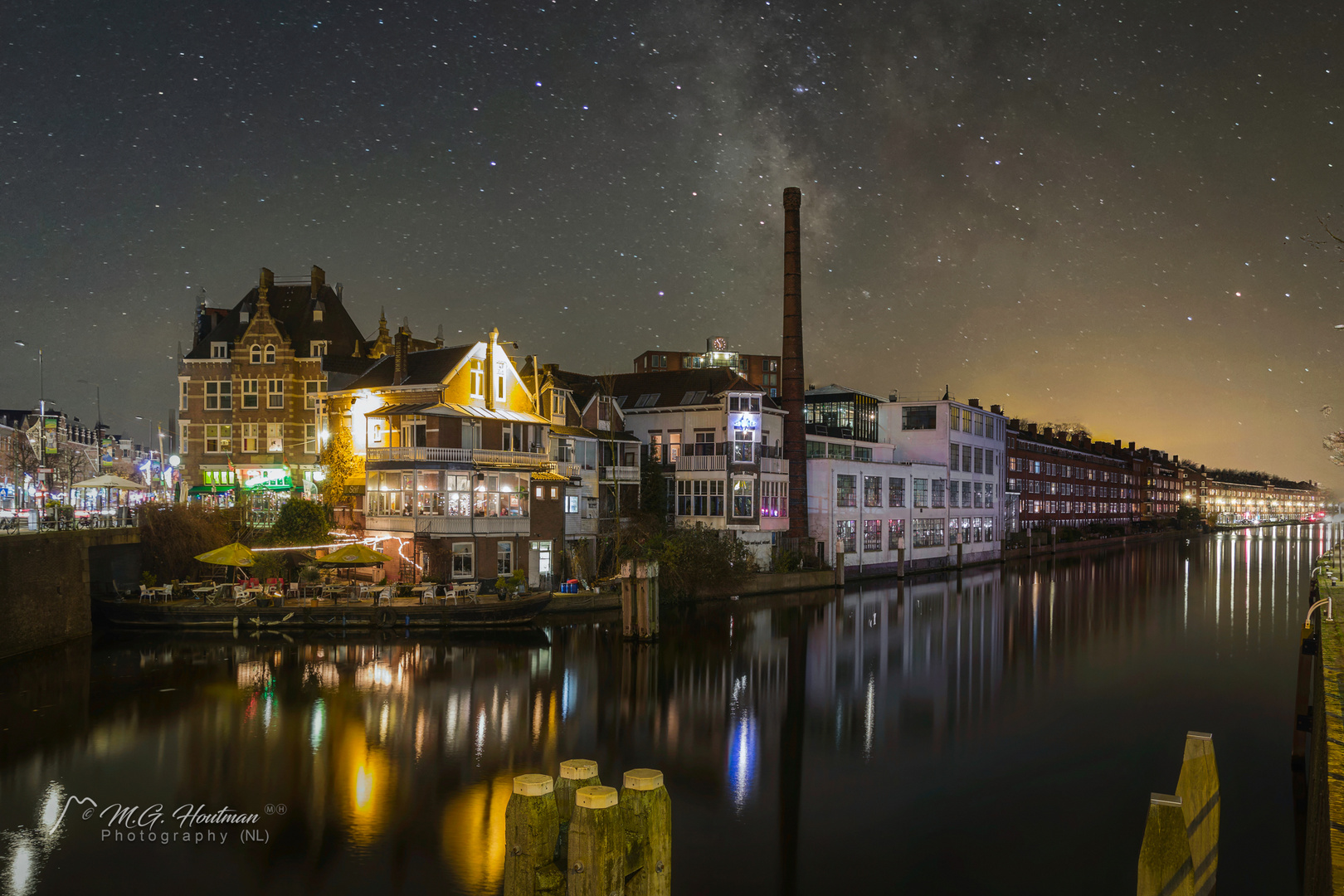 Old Rotterdam by night