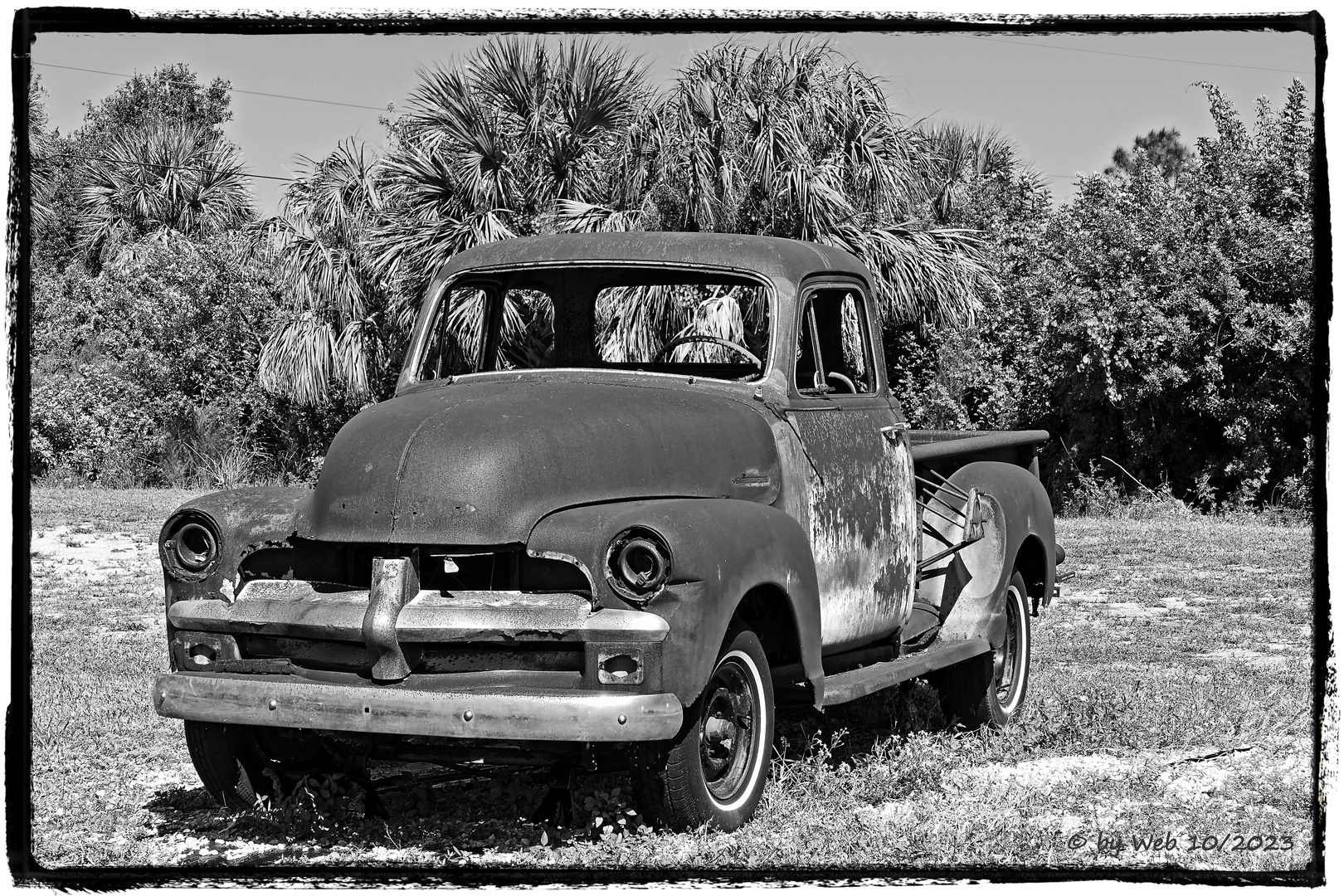 old rusty Chevy