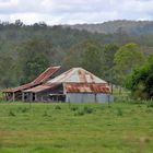 old rusty farm shed