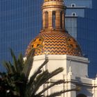 Old Santa Fe Station Contrasted with Modern San Diego Office Building