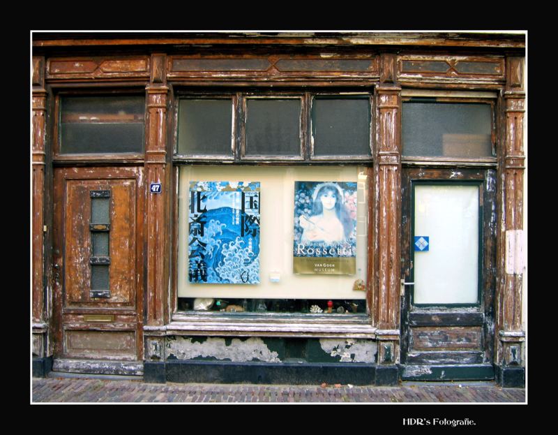 Old shop.Leiden. Holland.