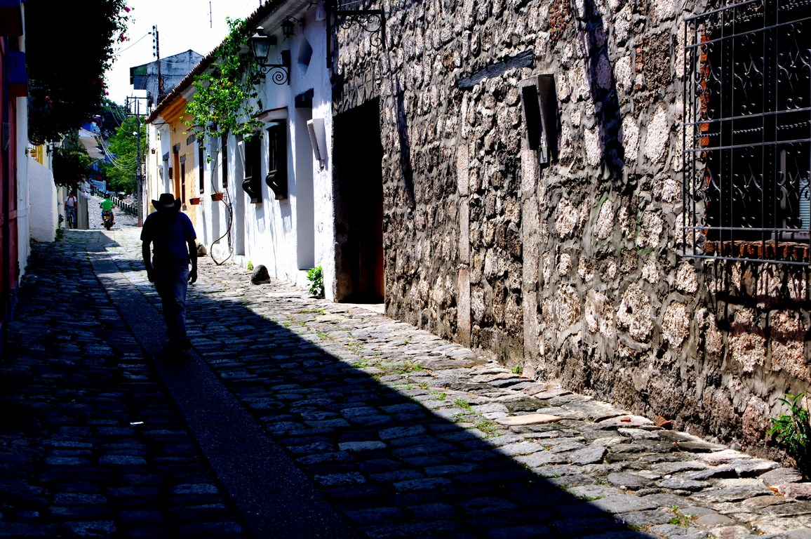 Old spanish colonial street of Honda, Colombia