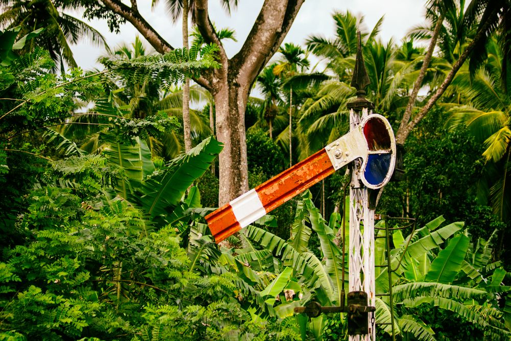 ...old Sri Lanka railway sign..