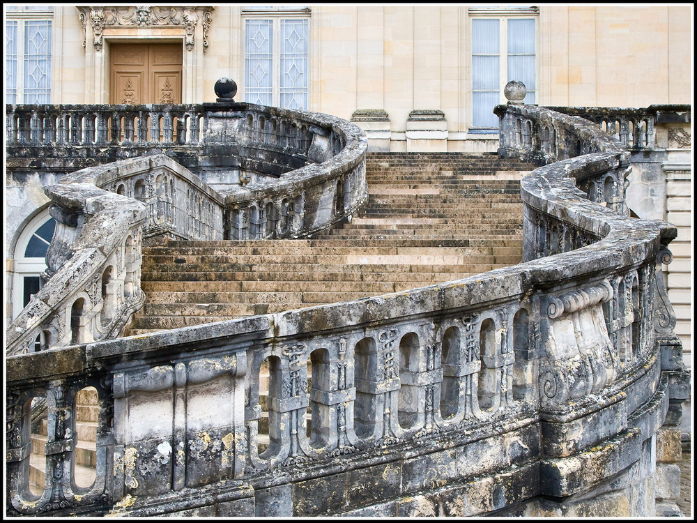 Old Stone Staircase in France