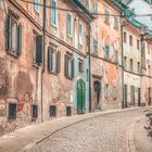 Old street alley in Ljubljana