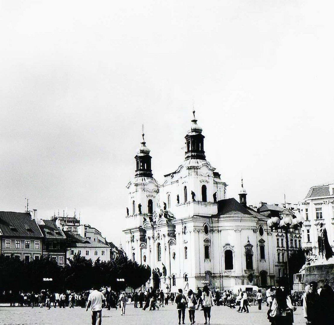 old time shot of the old square