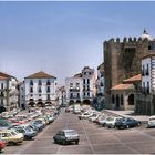 Old times...Plaza Mayor de Caceres