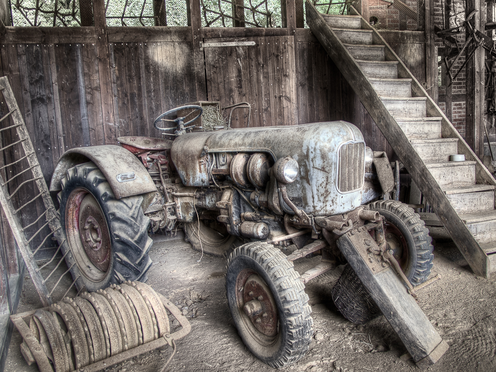 old tractor