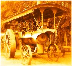 old tractor in Hansa Park Sierksdorf