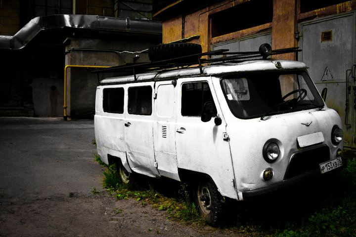 Old truck in Russia