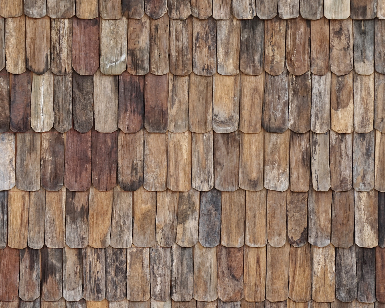 Old Vintage Wooden shingles in asia