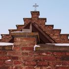 Old wall in front of the capel