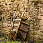 "Old wheel barrow"