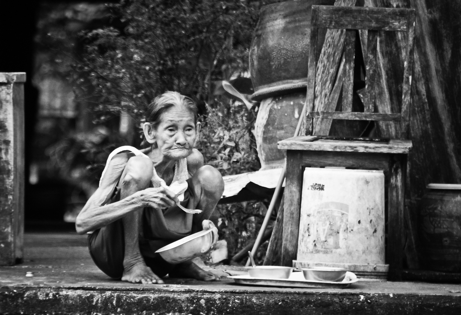 Old Woman in Bangkok