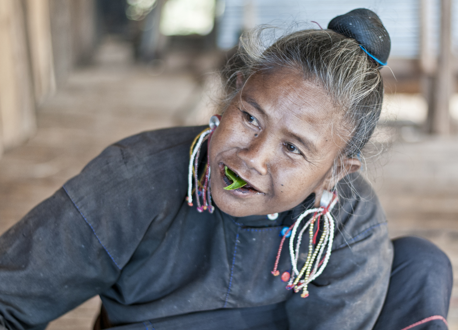 Old woman with betel