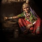 Old Woman Working