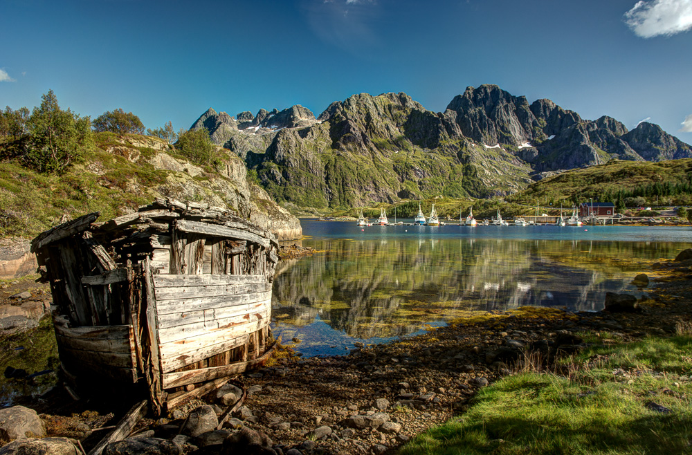 Old wooden boat