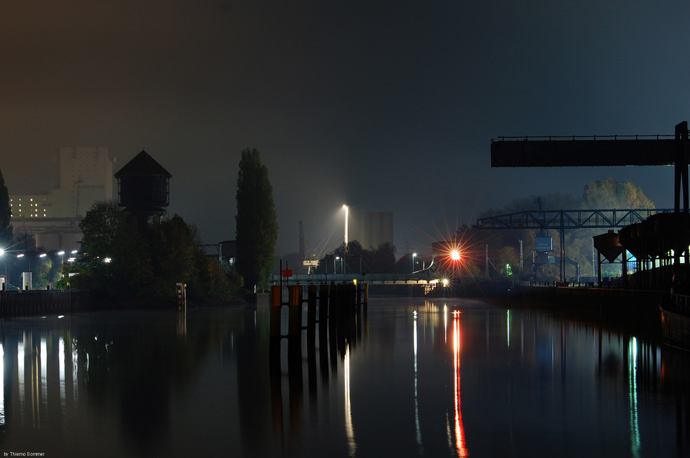 Oldenburg an der Hunte bei Nacht