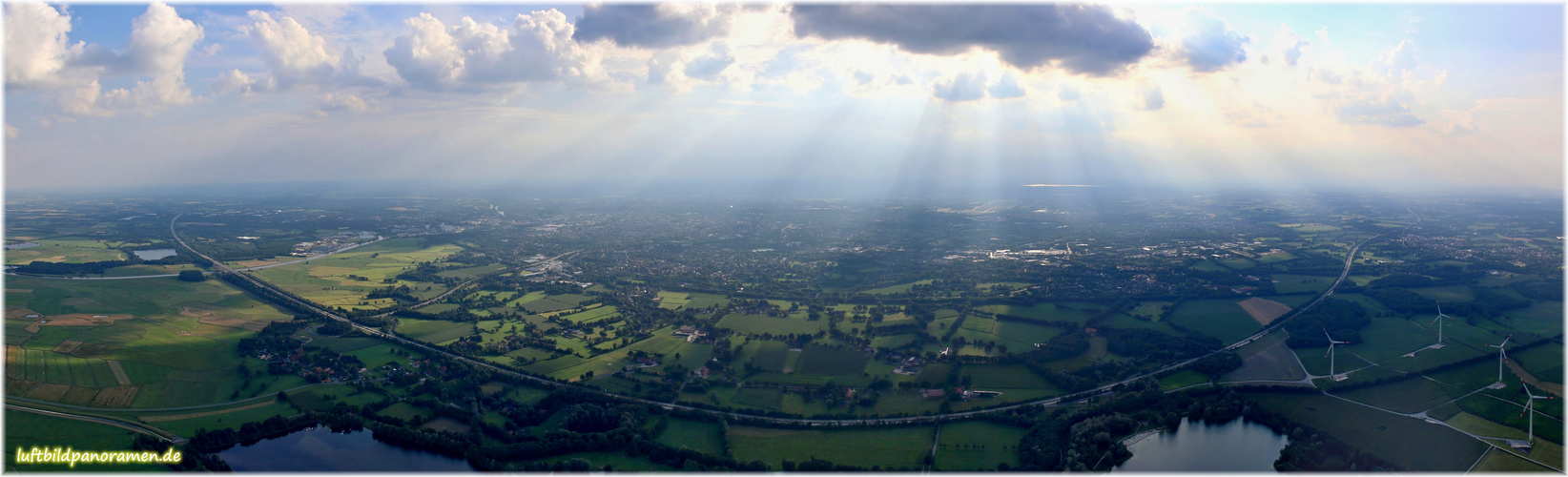 Oldenburg - ganz oben (Aerial panorama)