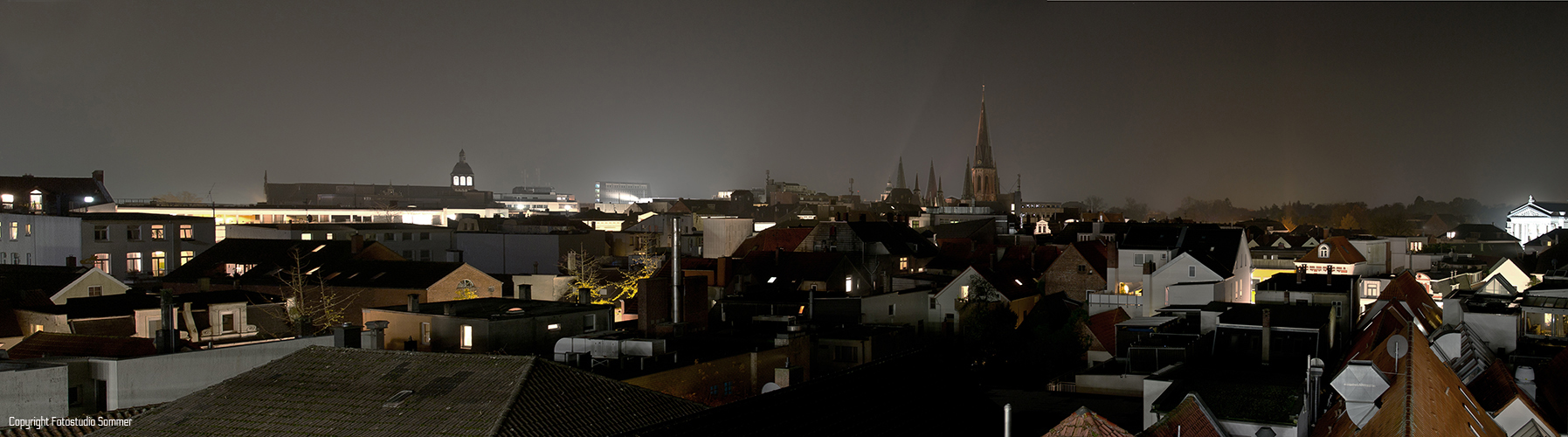 Oldenburger Innenstadt bei Nacht