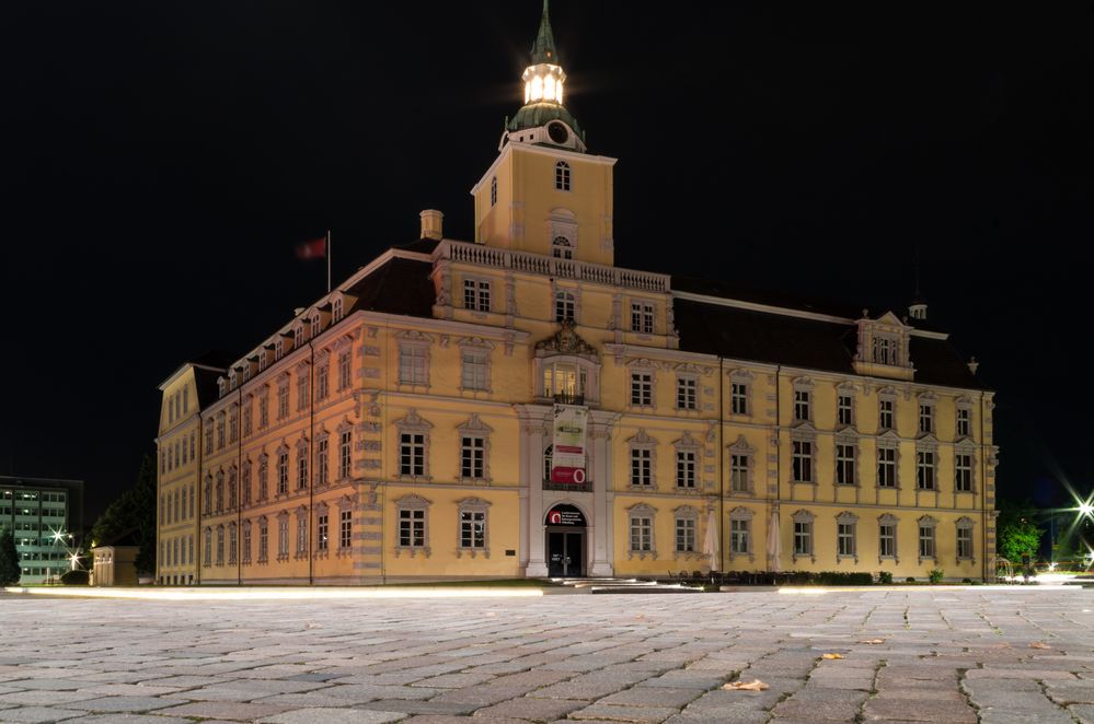 Oldenburger Schloß bei Nacht