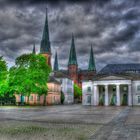 Oldenburger Schloßplatz mit Lambertikirche