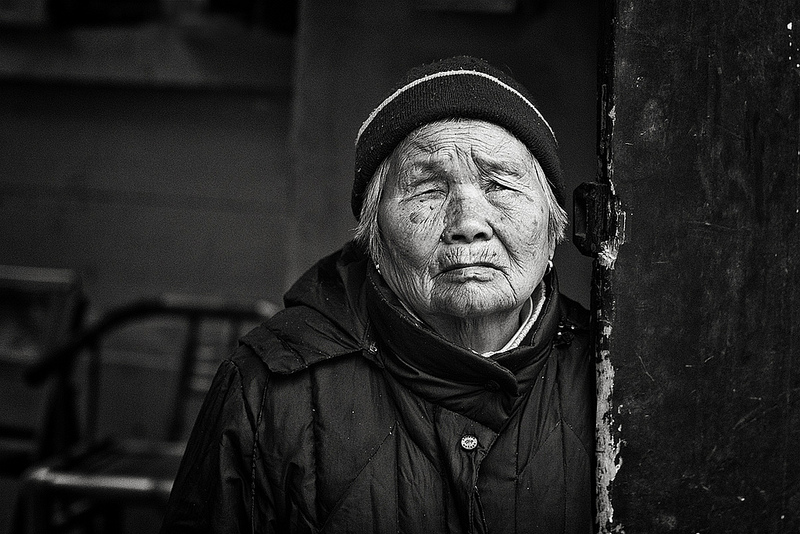 Older woman in Shanghai