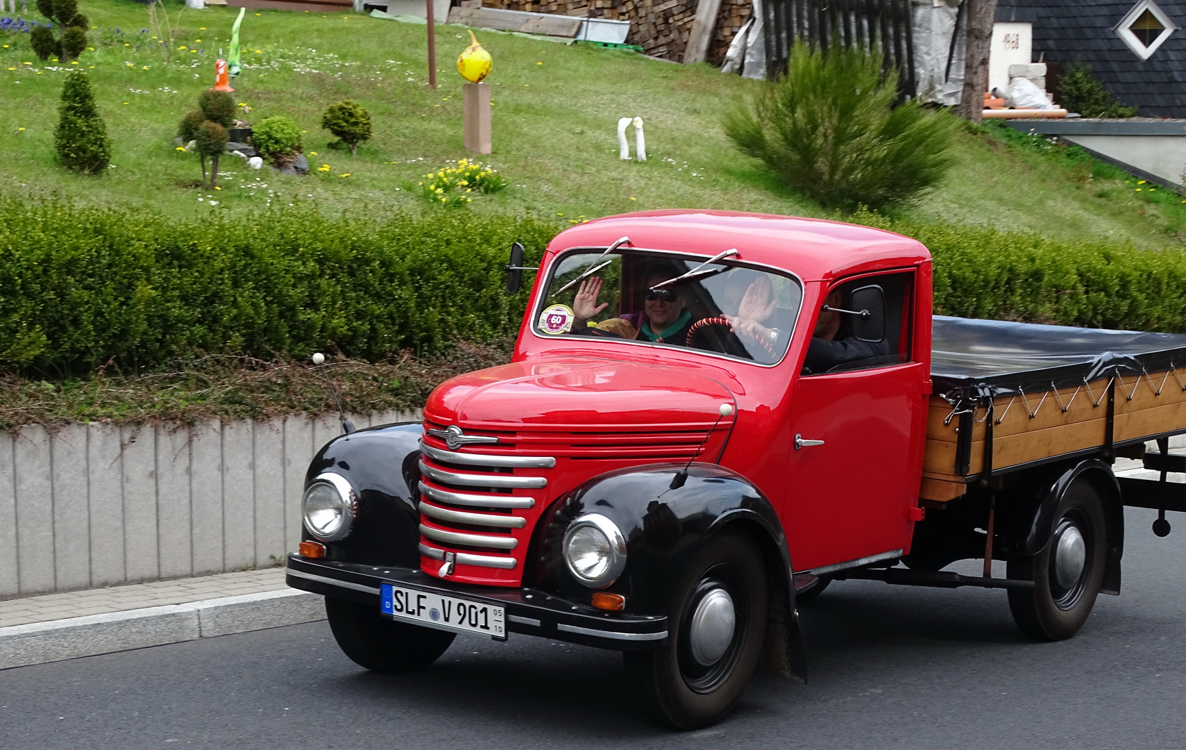 Oldi bei uns vorbeigefahren