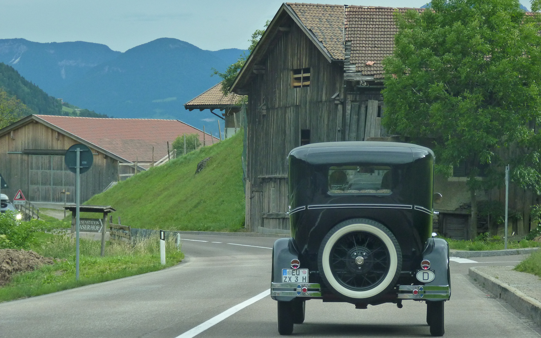 Oldie auf dem Weg zum Gardasee