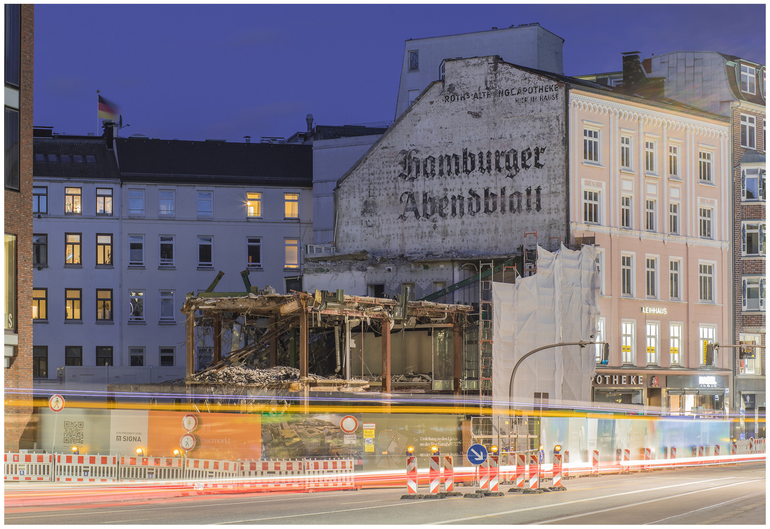 Oldschool Advertising - "Hamburger Abendblatt"