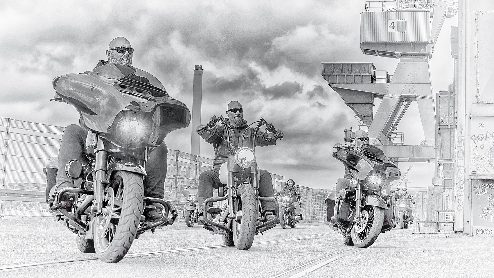 Oldschool Biker on Tour