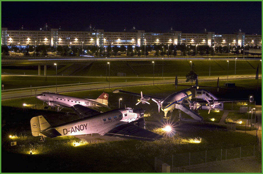 Oldtimer am Münchner Flughafen