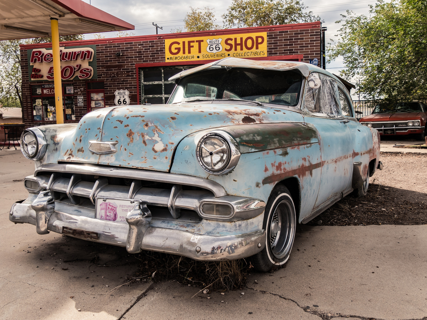 Oldtimer an der Route 66