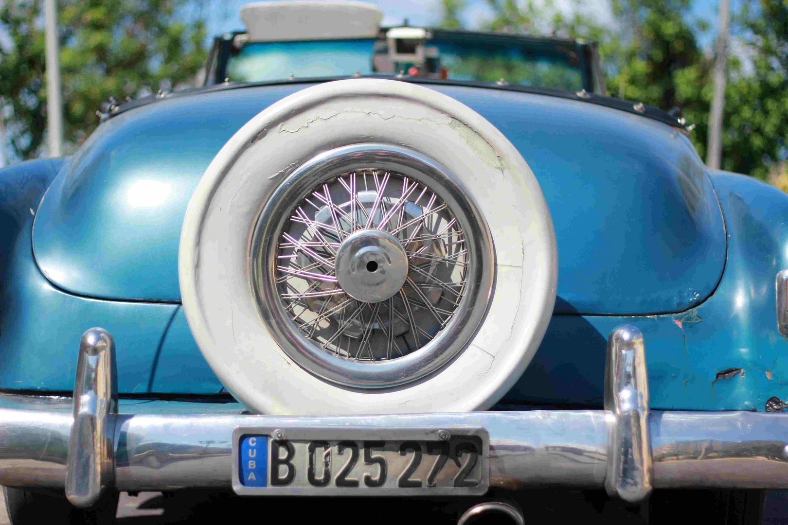 Oldtimer blau Reserverad