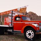 Oldtimer Coca-Cola-Wagen, Nelson, Nevada, USA