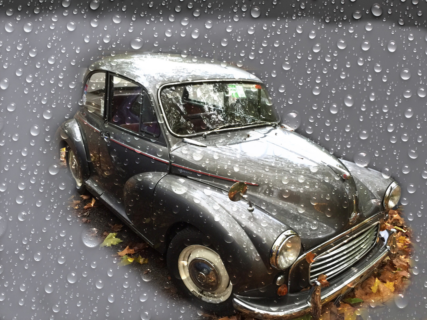 Oldtimer im Regen