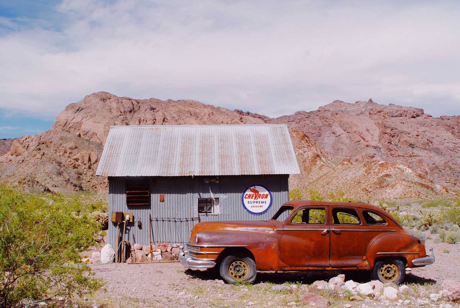 Oldtimer in Nelson, Nevada, USA