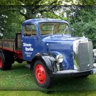 Oldtimer-LKW der Haaner Felsenquelle