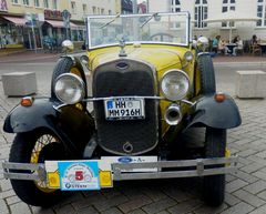 oldtimer mit praktischer stoss-.stange