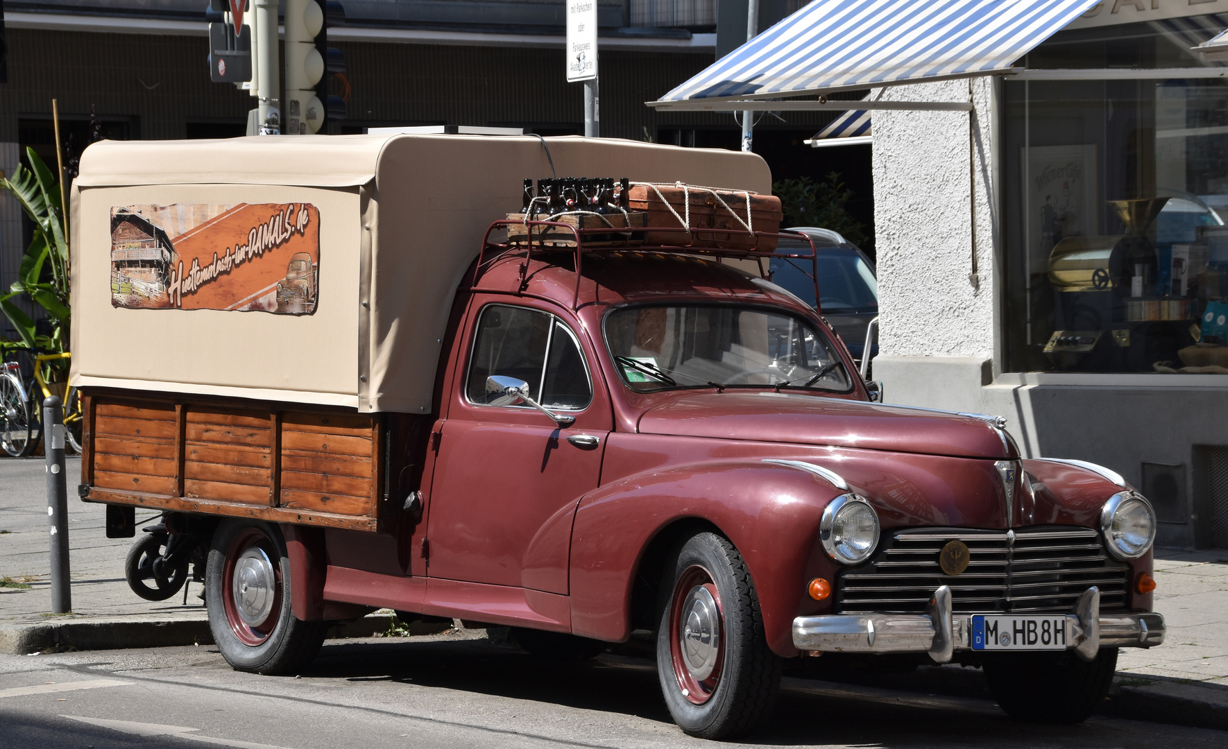 Oldtimer mitten in Schwabing - startbereit!