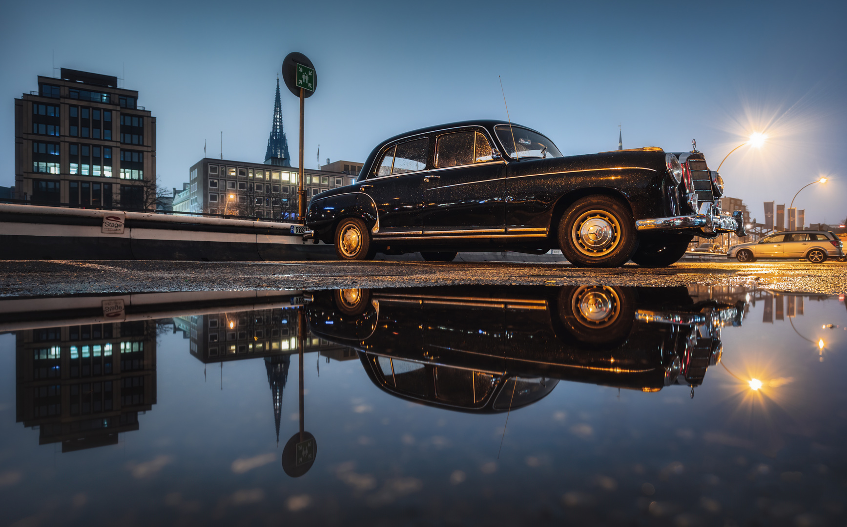 Oldtimer - Spiegelung