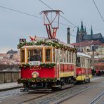 Oldtimer-Tram in Prag
