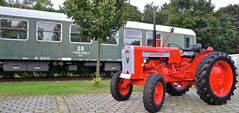 Oldtimer Trecker Valmet 565 am Bahnhof in Billerbeck - Münsterland