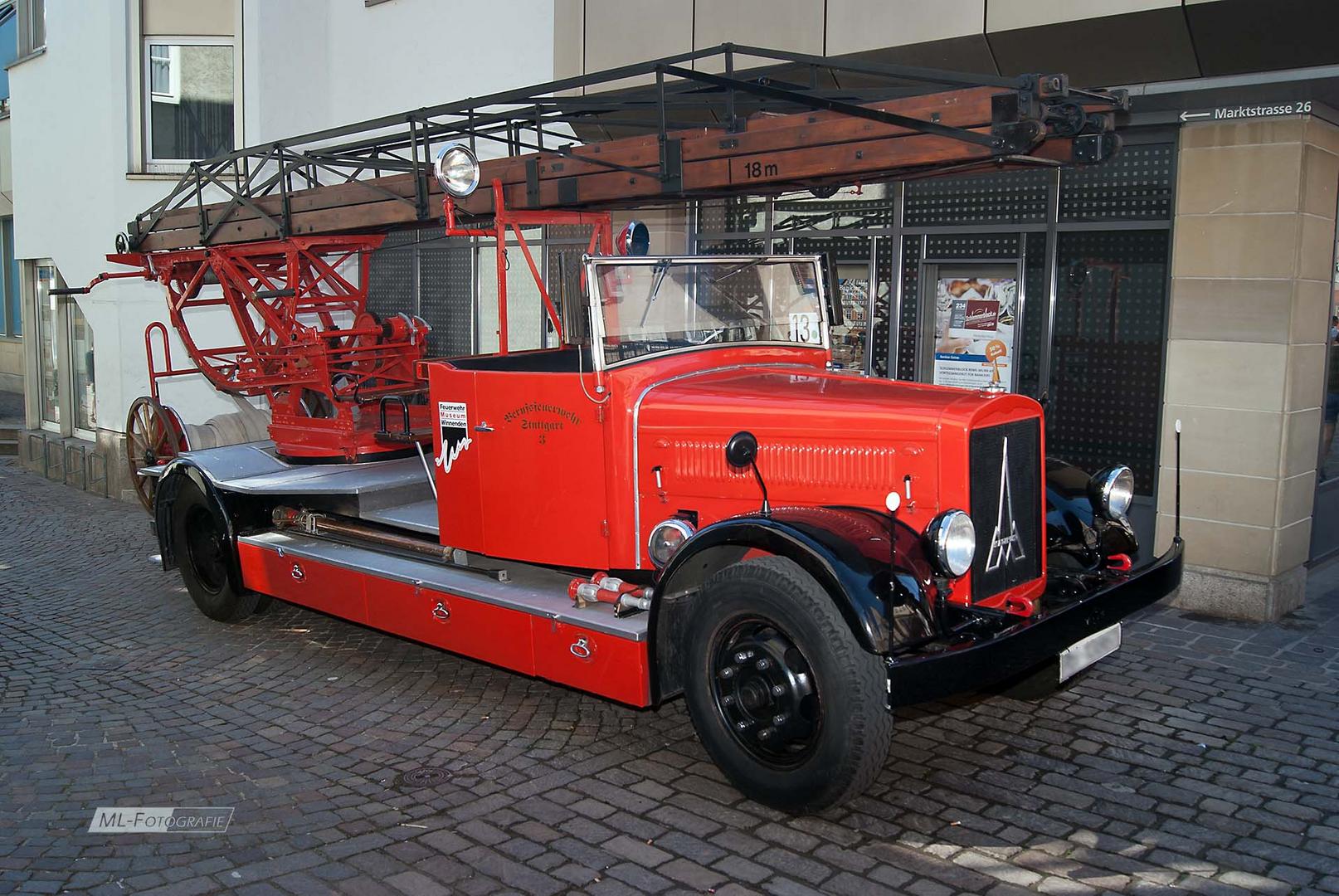 Oldtimerdrehleiter in Winnenden