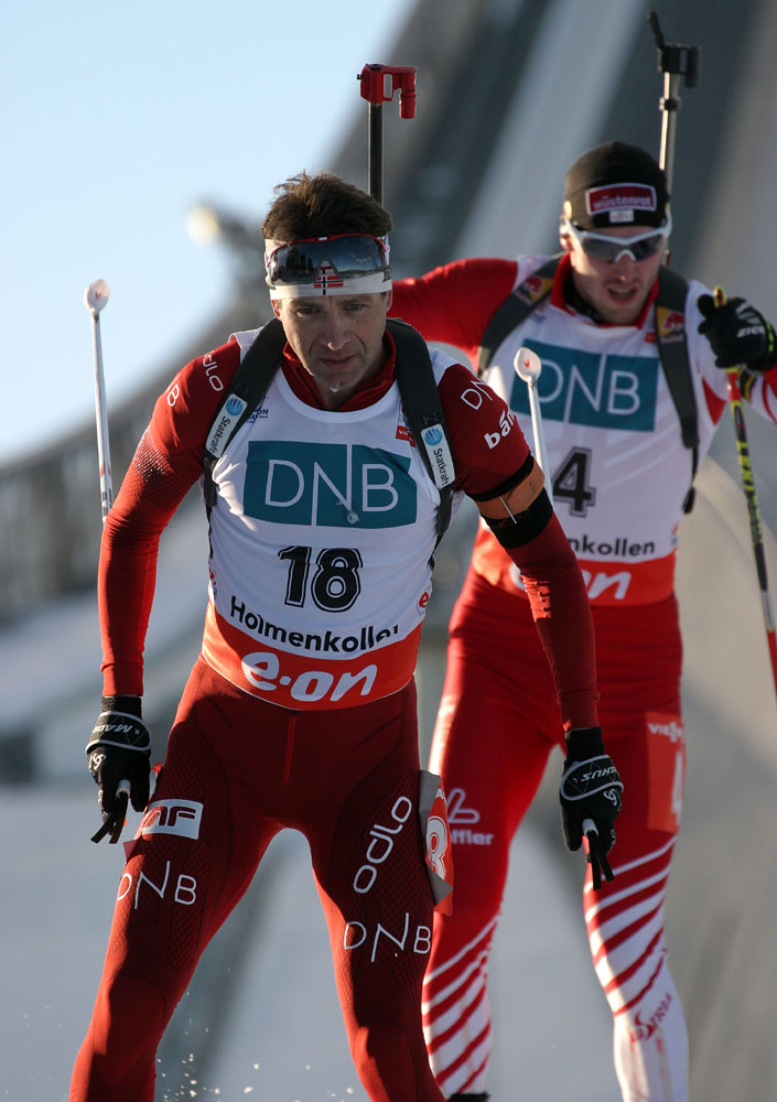 Ole Einar Bjørndalen, der Altmeister beim Heimrennen