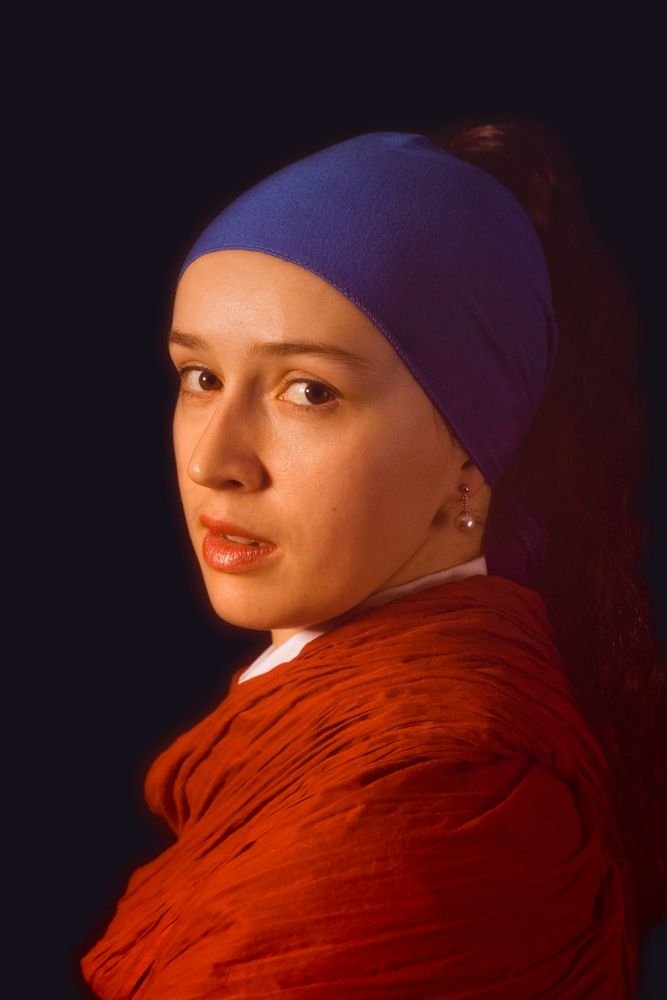 Olga als Mädchen mit dem Perlenohrring von Jan Vermeer ...