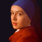 Olga als Mädchen mit dem Perlenohrring von Jan Vermeer