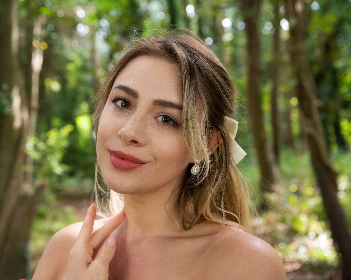 Olga in the woods