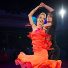 Olga Kulikova und Dmitry Zharkov beim Quickstep (Showtanz)